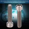 Titanium Disk Brake Bolts Hex Bolt 2Pcs M6 X 25Mm Screw Bolts for Mountain Bike ycle Disc Brake Caliper (Titanium Color) view 4