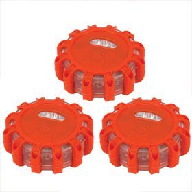 Safety and Trauma Supplies LED Flares - Set of 3 with Batteries Included
