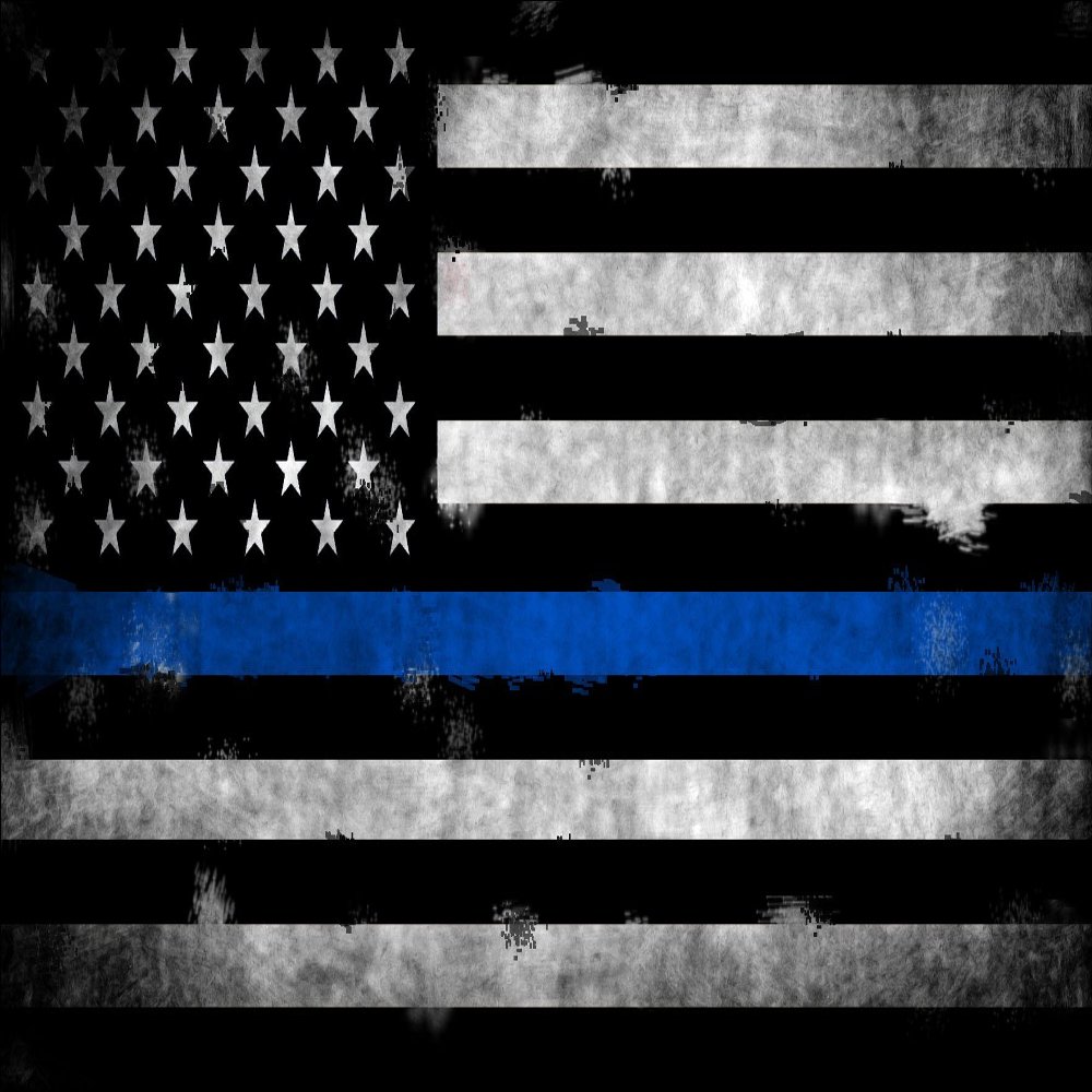 GHaynes Distributing Vintage American Flag w Thin Blue LINE Sticker Decal (Police USA Distressed) Size: 3 x 5.7 inch