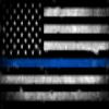 GHaynes Distributing Vintage American Flag w Thin Blue LINE Sticker Decal (Police USA Distressed) Size: 3 x 5.7 inch view 1