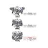 Holley 20-155P Low LS Accessory Drive Bracket - Driver's Side P/S & Alt Bracket Polished view 2