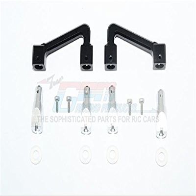 GPM For Tamiya T3-01 Dancing Rider Trike Upgrade Parts Aluminum Body Mount & Stabilizer - 14Pc Set Black