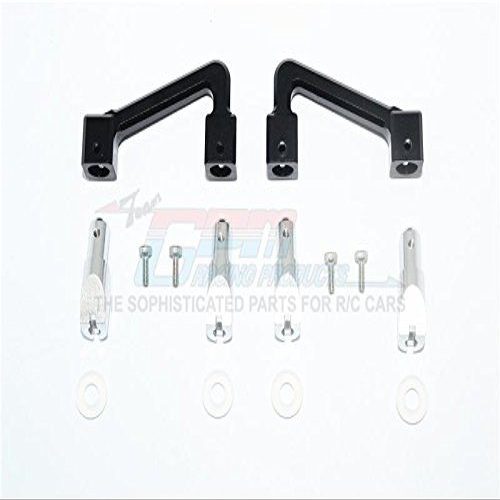 GPM For Tamiya T3-01 Dancing Rider Trike Upgrade Parts Aluminum Body Mount & Stabilizer - 14Pc Set Black
