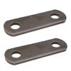 The ROP Shop | (2) Trailer Leaf Spring Shackle Straps 9/16" Holes for Boat Trailer Axle 2-Hole view 1