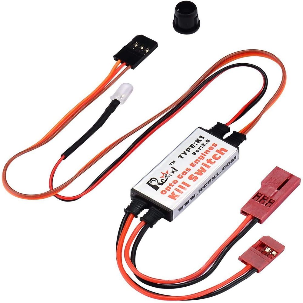 ZYHOBBY DLE Engine Kill Switch RC Opto Kill Switch with Futaba Plug DLA DLE DA Ignition Cut Off- Safety 100% Surface Mount Technology