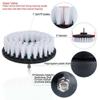 DUOSHIDA Drill Brush Soft Medium Stiff Bristle Powered Scrub Attachments Cleaning Kit for Bathroom Shower Grout Carpet Tires Boats Ceramic Marble Wheels Glass Carpets Upholstery (3''+4''+5'') view 2