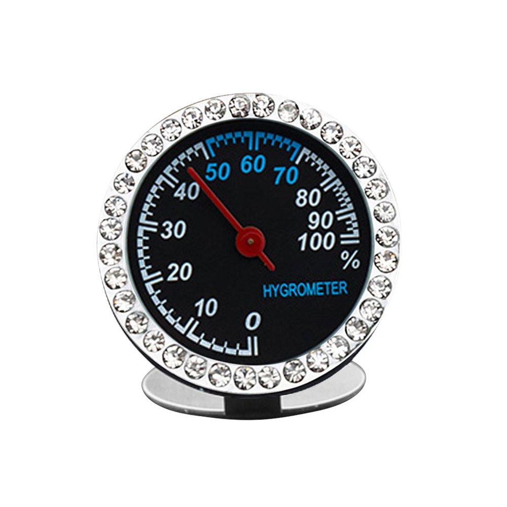 idain Car Dashboard Hygrometer - Mini Vehicle Hygrometer Decoration Air Vent Cilp (White)