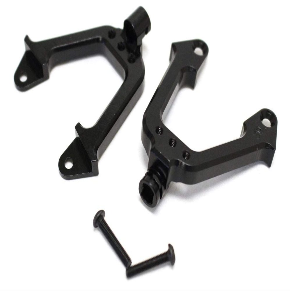 Racers Edge 1832Bk SCX10 Aluminum Rear Shock Tower Hoops, Black