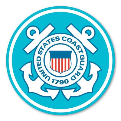 Coast Guard Large Seal Sticker By Magnet America is 11.5" x 11.5" Made for Vehicles, Laptops, and Refrigerators