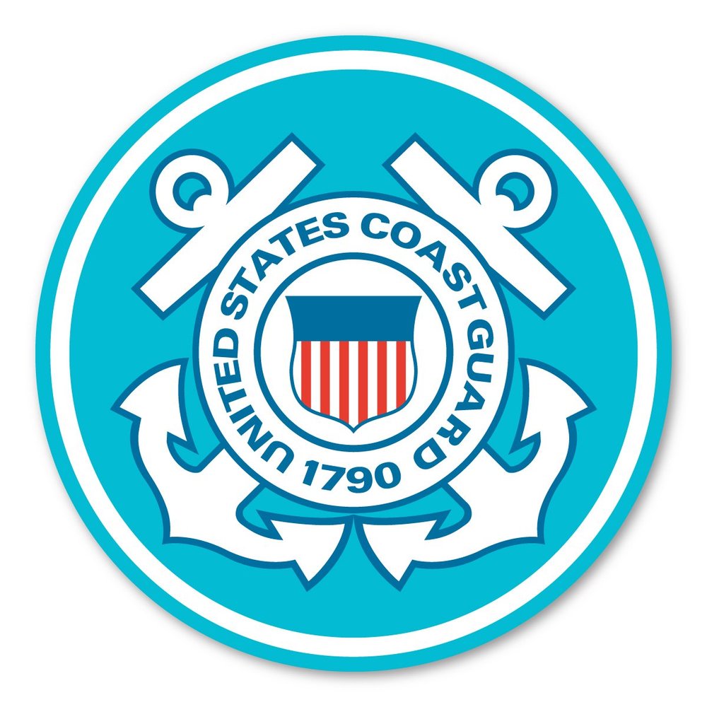 Coast Guard Large Seal Sticker By Magnet America is 11.5" x 11.5" Made for Vehicles, Laptops, and Refrigerators