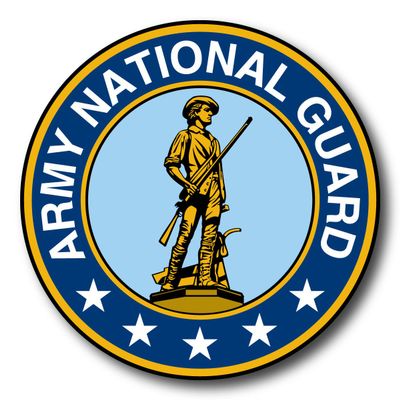 National Guard Large Seal Sticker By Magnet America is 11.5" x 11.5" Made for Vehicles, Laptops, and Refrigerators