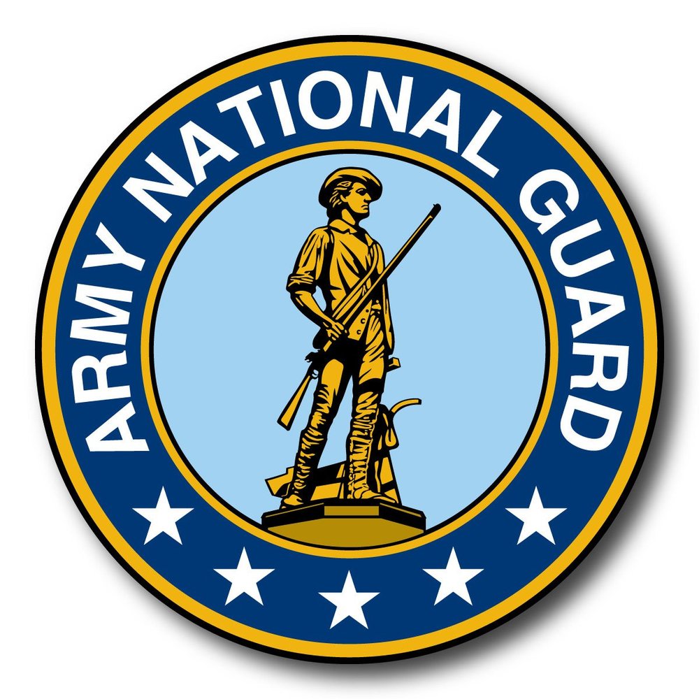 National Guard Large Seal Sticker By Magnet America is 11.5" x 11.5" Made for Vehicles, Laptops, and Refrigerators