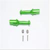 GPM For Tamiya T3-01 Dancing Rider Trike Upgrade Parts Aluminum Rear Wheel Shaft - 1Pr Set Green view 1