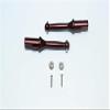 GPM For Tamiya T3-01 Dancing Rider Trike Upgrade Parts Aluminum Rear Wheel Shaft - 1Pr Set Brown view 1
