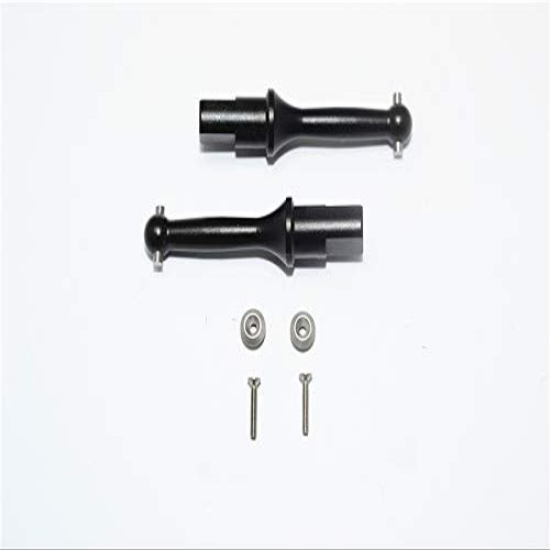 GPM For Tamiya T3-01 Dancing Rider Trike Upgrade Parts Aluminum Rear Wheel Shaft - 1Pr Set Black