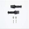 GPM For Tamiya T3-01 Dancing Rider Trike Upgrade Parts Aluminum Rear Wheel Shaft - 1Pr Set Black view 1