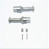 GPM For Tamiya T3-01 Dancing Rider Trike Upgrade Parts Aluminum Rear Wheel Shaft - 1Pr Set Gray Silver view 1