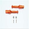 GPM For Tamiya T3-01 Dancing Rider Trike Upgrade Parts Aluminum Rear Wheel Shaft - 1Pr Set Orange view 1