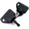 2 Pk HD Switch Ignition Switch Key Set Replaces Troy-Bilt MTD Super Bronco Pony Big Red Horse Range Rider Bronco Mustang Colt White 625-05000 625-05002 625-04124 411932 411933 140401 140402 140403 view 1