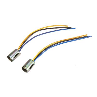 uxcell 2pcs 3 Wire 1157 LED Brake Stop Light Bulb Car Extension Socket Holder Wire Harness Connector Adapter Universal Replacement