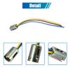 uxcell 2pcs 3 Wire 1157 LED Brake Stop Light Bulb Car Extension Socket Holder Wire Harness Connector Adapter Universal Replacement view 4