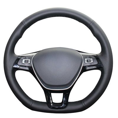 MEWANT Stitch On Custom Fit Steering Wheel Cover for Golf 7 Mk7 Neue