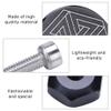 Handlebar Bar End Plugs, Aluminum Comfortable Handlebar End Plug with Silicone Grip for Most Hexagon, 2 Pcs view 4