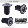 2 Pcs Handlebar Bar End Plugs, Aluminum Comfortable Handlebar Rubber Grips Accessory for Most (Circinate) view 3