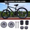 2 Pcs Handlebar Bar End Plugs, Aluminum Comfortable Handlebar Rubber Grips Accessory for Most (Circinate) view 4