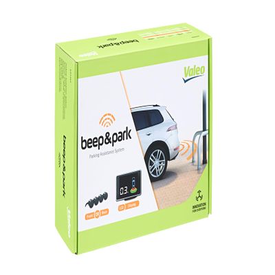 VALEO Beep and Park Parking Assistance Kit with 4 Sensors and LCD Display - Front or Rear Munting 632201