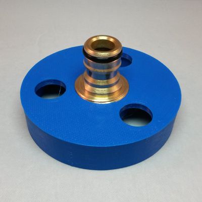 3D Cabin Motorhome Water Filler Cap Hose Connector Upgraded Brass Nozzle Quick Clean Fill Your Water Tank/Adapter Blue
