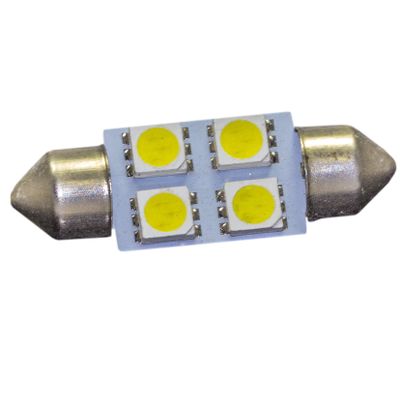 2pcs Super Bright White Car Light Bulb White 5050 4-SMD LED Map Dome Interior Light Bulb (36MM) Festoon LED Bulbs L84