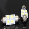 2pcs Super Bright White Car Light Bulb White 5050 4-SMD LED Map Dome Interior Light Bulb (36MM) Festoon LED Bulbs L84 view 2