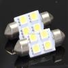 2pcs Super Bright White Car Light Bulb White 5050 4-SMD LED Map Dome Interior Light Bulb (36MM) Festoon LED Bulbs L84 view 4