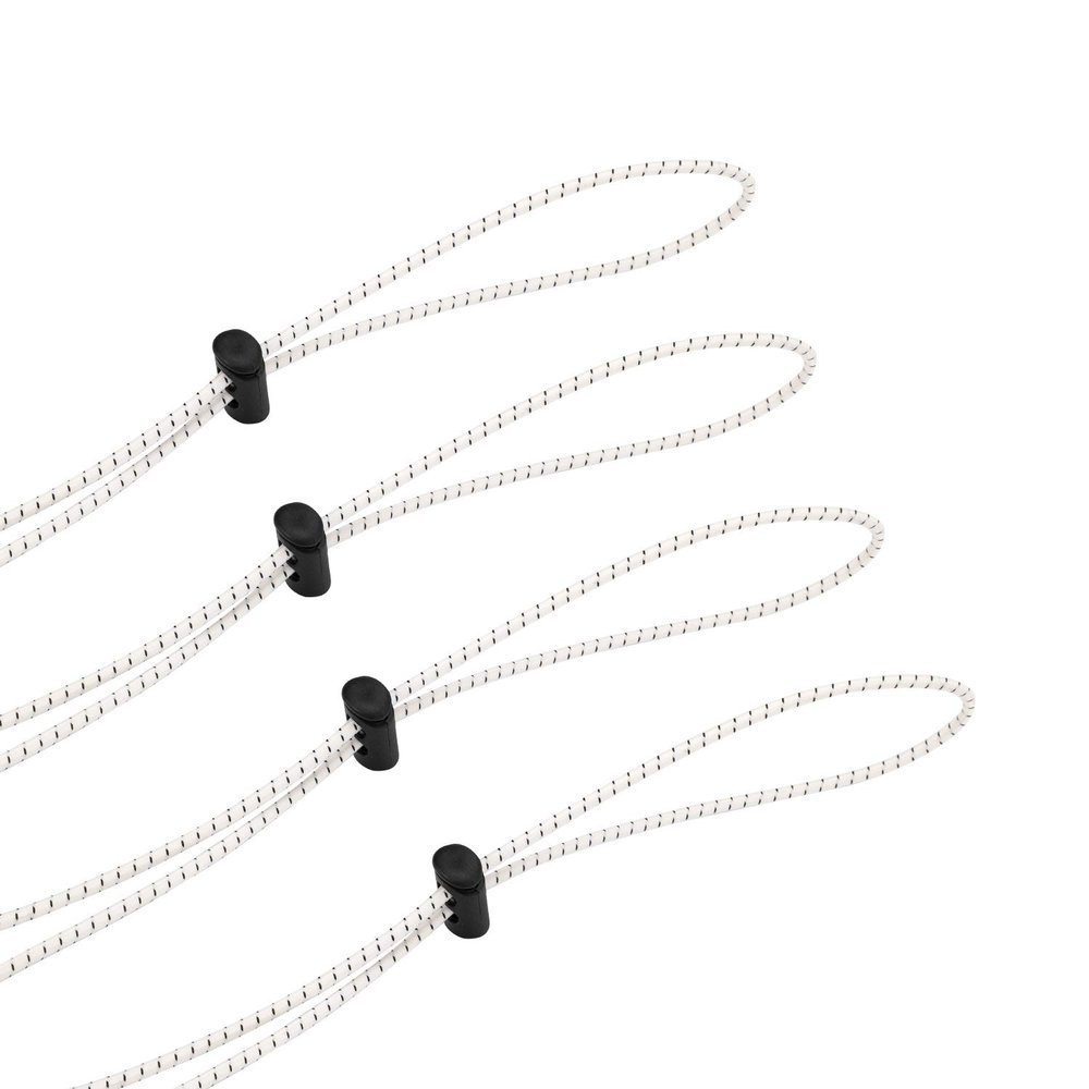 Oumers 4pc Bungee Goggle Strap Kit, Tapered End Swimming Goggle Straps for Swim Goggles