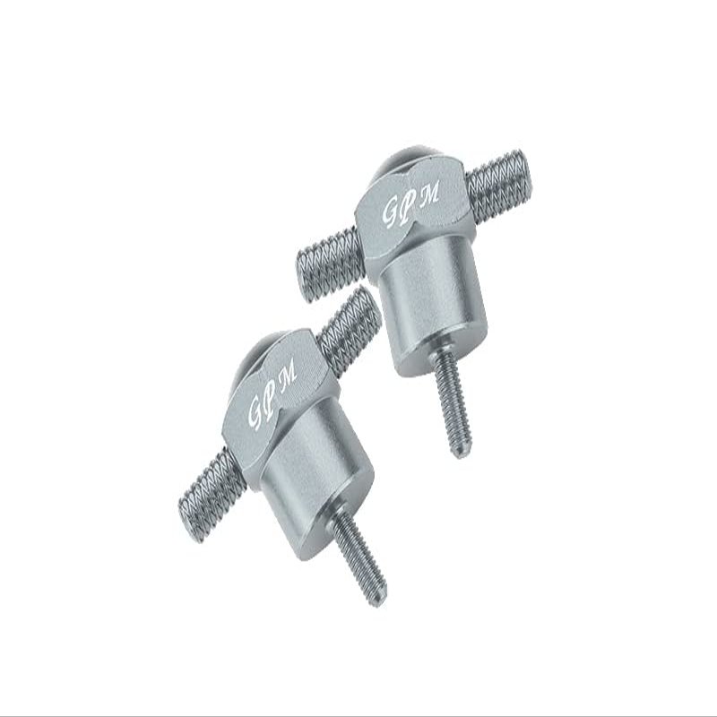 GPM For Traxxas Unlimited Desert Racer 4X4 (#85076-4) Upgrade Parts Aluminum Spare Tire Locking - 2Pc Set Silver