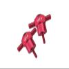 GPM For Traxxas Unlimited Desert Racer 4X4 (#85076-4) Upgrade Parts Aluminum Spare Tire Locking - 2Pc Set Red view 1