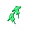 GPM For Traxxas Unlimited Desert Racer 4X4 (#85076-4) Upgrade Parts Aluminum Spare Tire Locking - 2Pc Set Green view 1