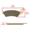 Caltric Front Brake Pads Compatible with Honda Cr250R Cr 250R 1995 1996 1997 1998 1999 2000-2007 view 2