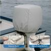 Outboard Motor Cover - Trailerable Boat Engine Protection Shield, Compatible with Mercury Yamaha Suzuki Evinrude, 600D Heavy Duty Canvas, 1 PCS (25HP-50hp) view 4