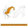 Koolzap Compatible with 12-14 Impreza 13-17 XV Crosstrek Front Inner Fender Liner Panel Left Driver Side view 3