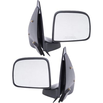 Driver and Passenger Manual Side View Mirrors Replacement for Ford Mazda Pickup Truck ZZP069180 F87Z17682SAA