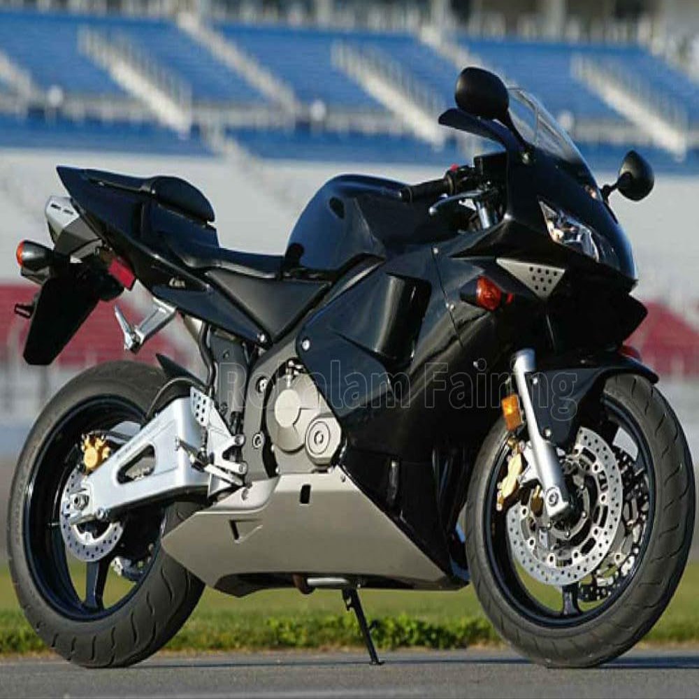 Body Fairing Kit For CBR600RR 03 04 CBR 600 RR 600RR F5 2003 2004 Black Silver Motorcycle Fairings Set (Injection molding)