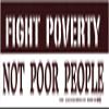 Syracuse Cultural Workers Fight Poverty Not Poor People - Magnetic Bumper Sticker/Decal Magnet (11.5" X 3") view 1