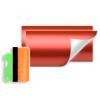 Free Tool Kit 2Pcs 5"x10" Chevy Emblem Bowtie Satin Chrome Red Vinyl Wrap Sticker Decal Film Sheet view 1