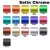 Free Tool Kit 2Pcs 5"x10" Chevy Emblem Bowtie Satin Chrome Red Vinyl Wrap Sticker Decal Film Sheet view 2