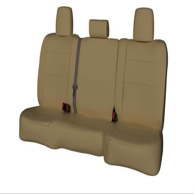 ShearComfort Rear SEAT Custom Waterproof Cordura Seat Covers Compatible with Toyota Sienna (2016-2020) in Tan for Buckets w/Dual Arms and Adjustable Headrests (Lounge Seating w/Leg Extenders)...