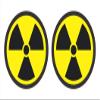Nuclear Radiation Sign Warning Symbol bio Hazard Sticker Car Bumper Window Nuke Radioactive 3 inch Stickers - Individually Die-Cut Sheet of 2 view 1