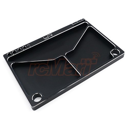 Yeah Racing Aluminum Parts Tray 14.5 X 9.5 X 5 cm Black #YA-0571BK