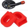 Tbest Chainstay Protector,ycle Crank Arm Boots Soft Cover Silicon Sleeve Crank Protector Gear Set (Pack of 2)(Red) crank arm boots view 3